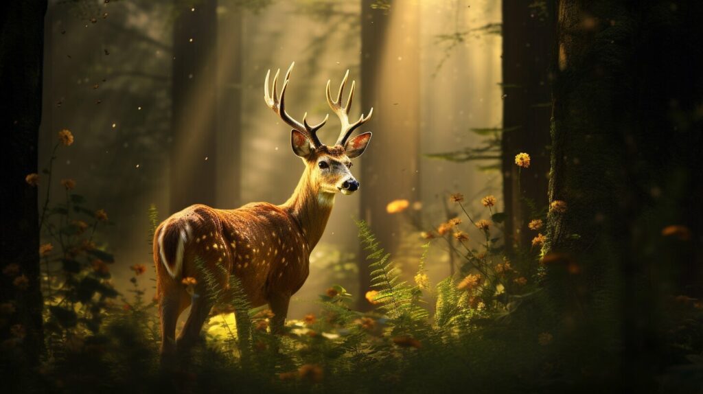 deer as a messenger from the divine