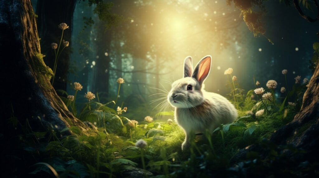 embracing rabbit symbolism