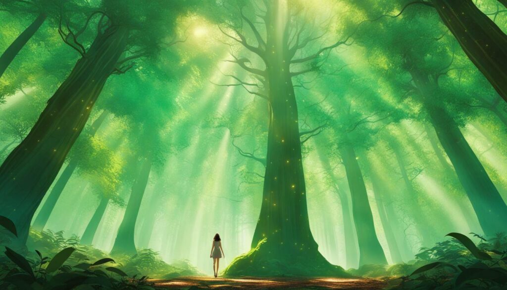 forest green aura meaning