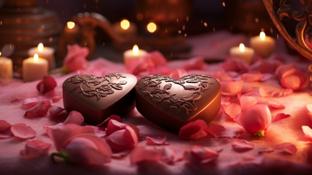 heart-shaped chocolates