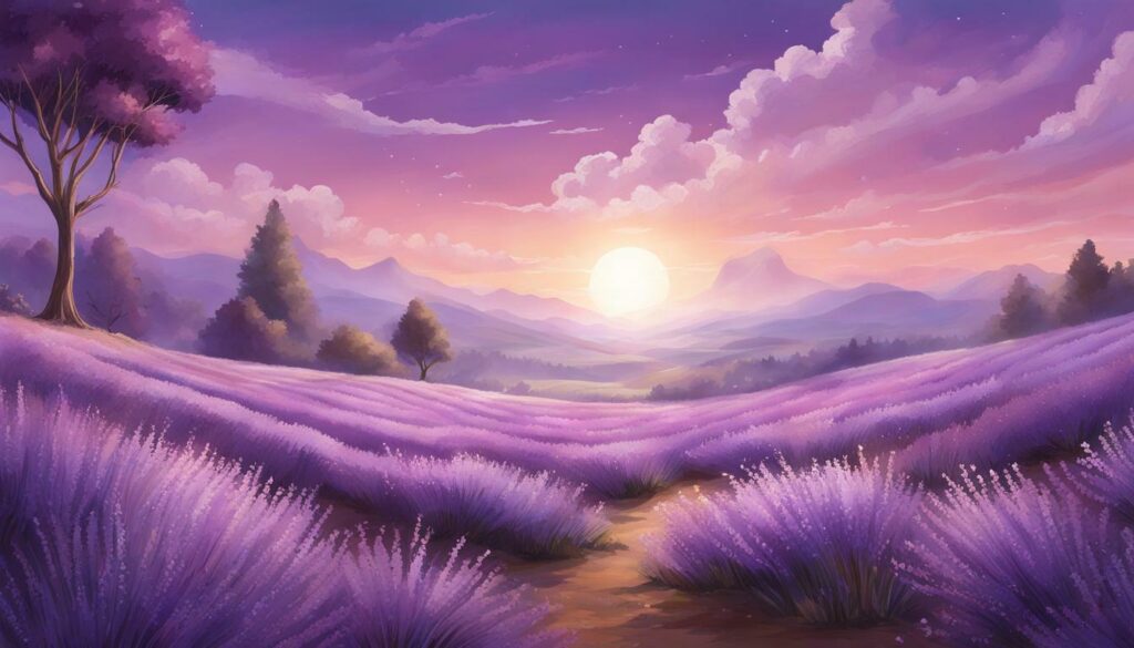 lavender aura color meaning