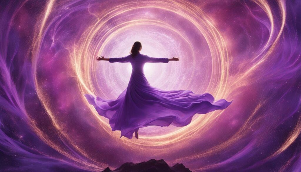 purple aura symbolism and meaning