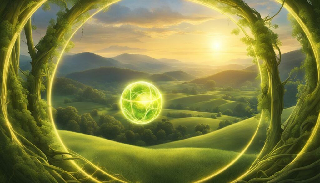 significance of yellow green aura