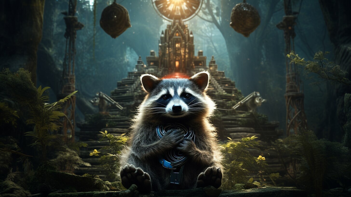 spiritual meaning of a raccoon in your path