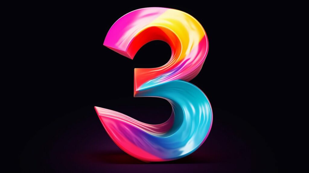 symbolic representation of number 3