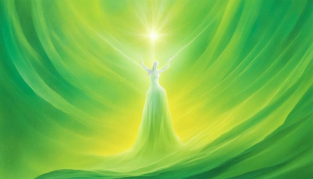 yellow green aura color meaning