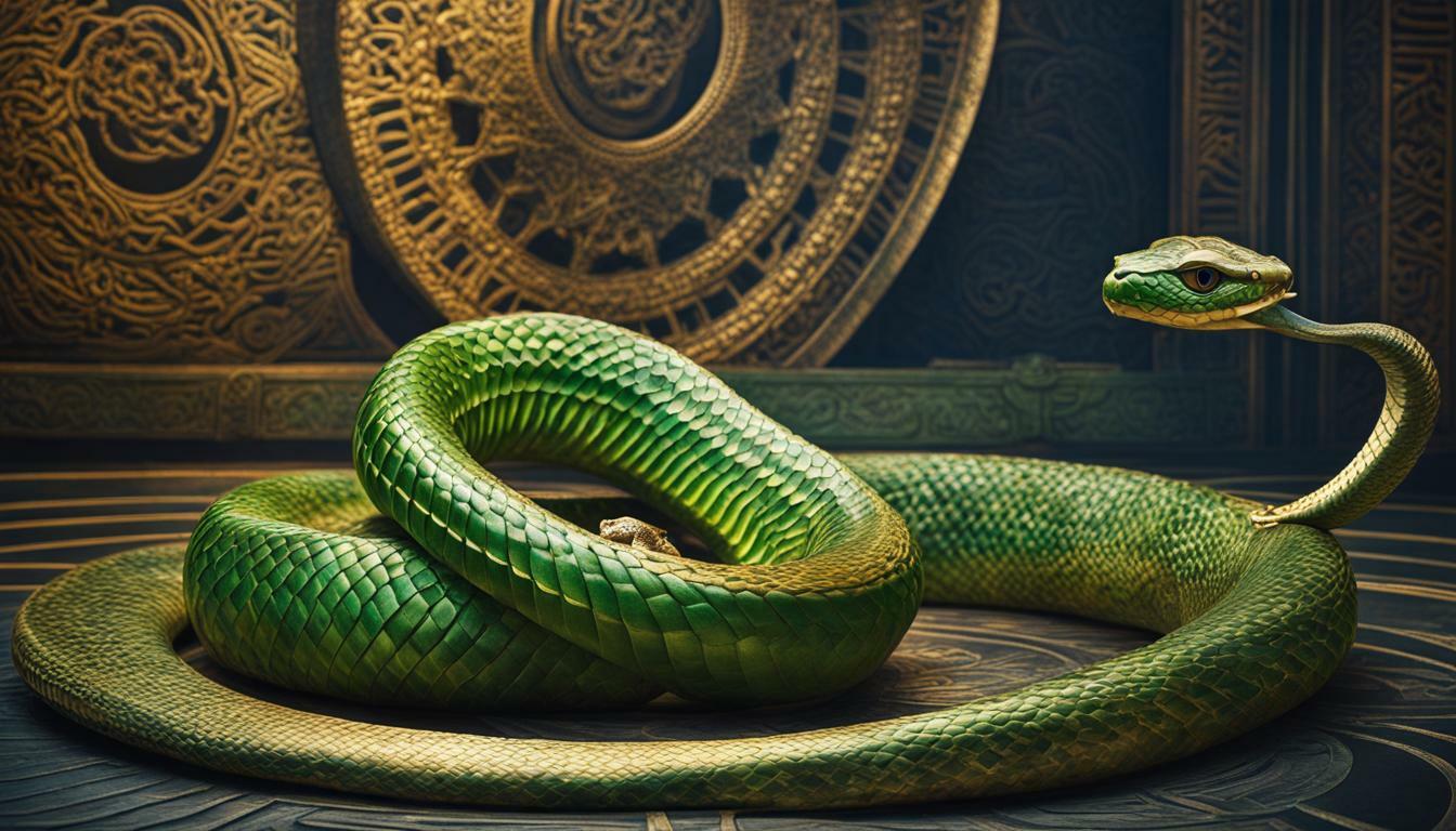 Cobra symbolizing spiritual teachings