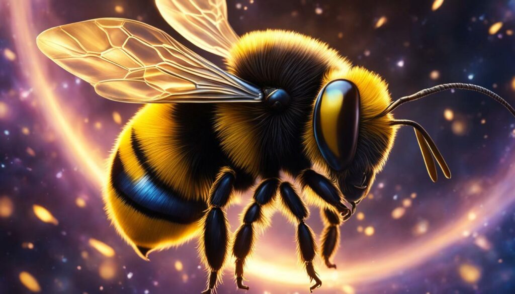 bumble bee symbolizing spiritual connection