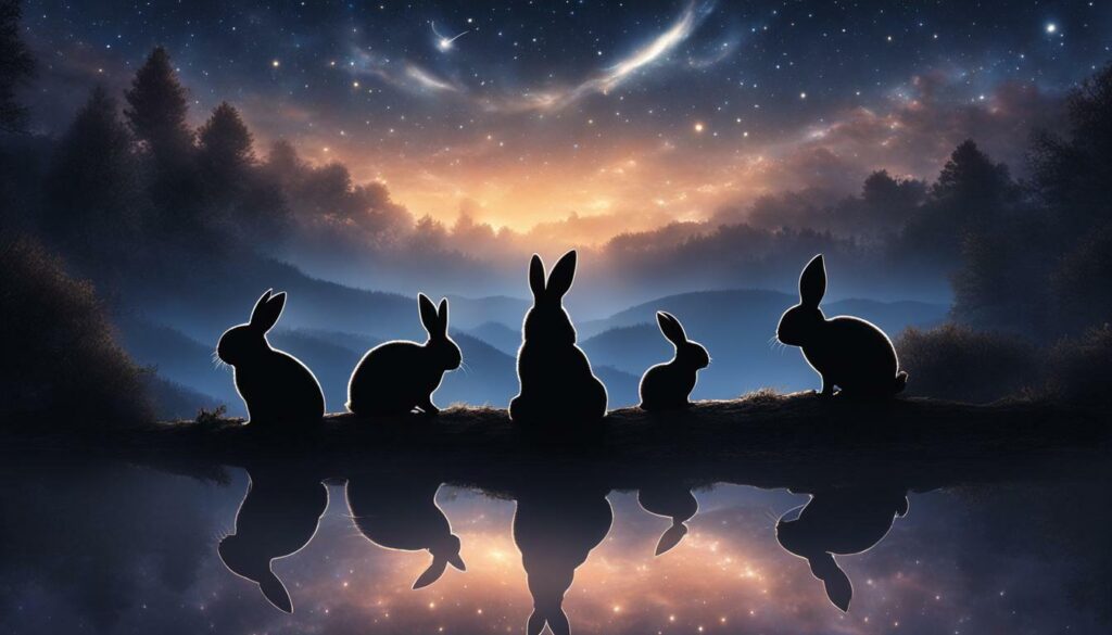 rabbits as spiritual messengers after sunset