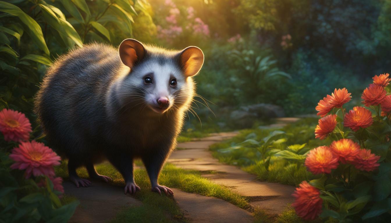 spiritual meaning of possum crossing your path