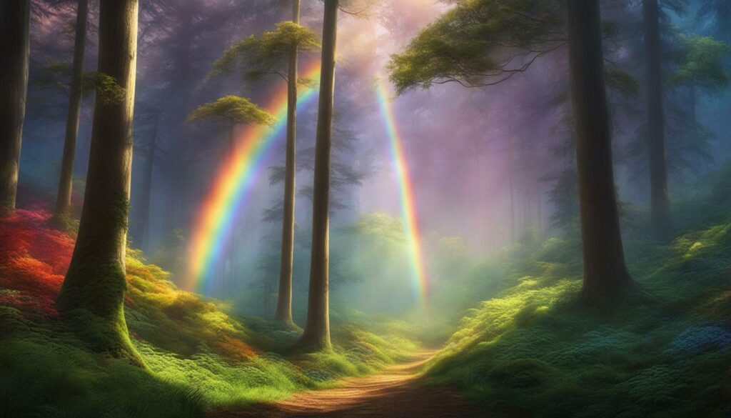 spiritual message of seeing a rainbow
