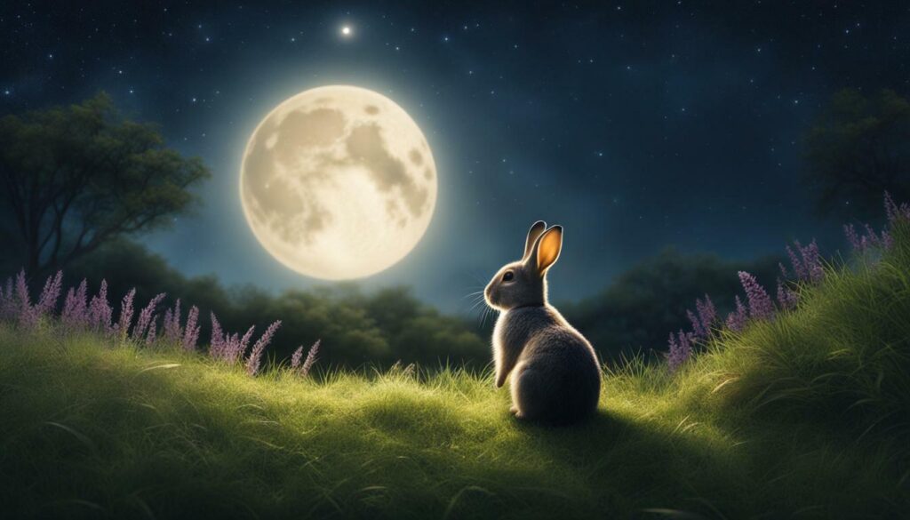 spiritual significance of rabbits at night